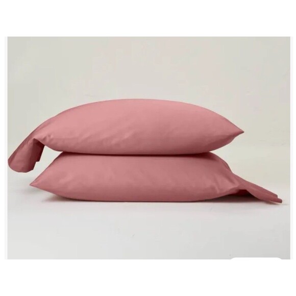 Casaluna Standard Pillowcases 2 NEW Modern Rose Pink 20x32 Cotton Blend - Picture 1 of 5